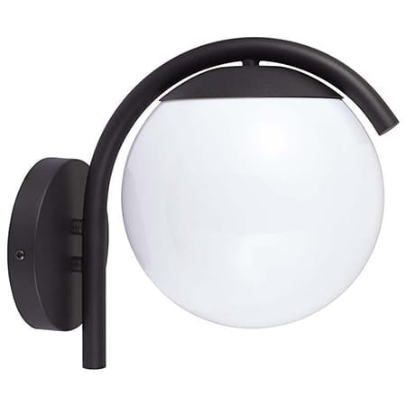 V-Tac Lampa LAMPA PERETE CU SOCLU E27 IP44 - NEGRU MAT