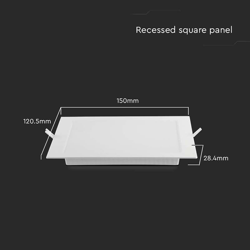 V-Tac Panou LED PANOU LED 6W INCORPORABIL 4000K ALB NEUTRU