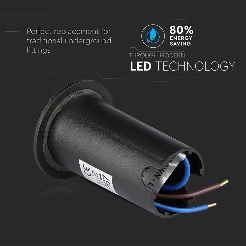 V-Tac SPOT LED STEPLIGHT 1W 6400K ALB RECE