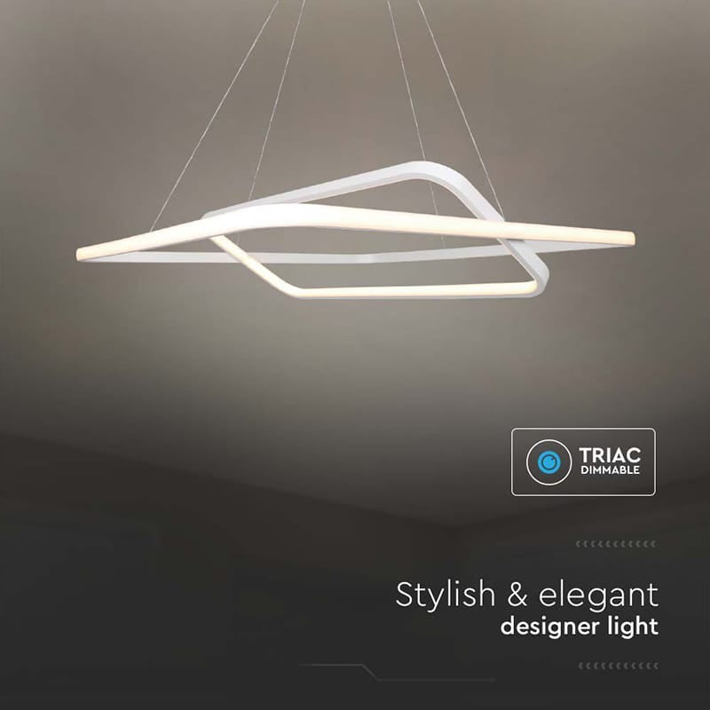 V-Tac Candelabru LED Candelabru LED V-Tac dimabil 50W, 3000K alb cald, 5150 lm, alb, 60x60x120 cm, IP20