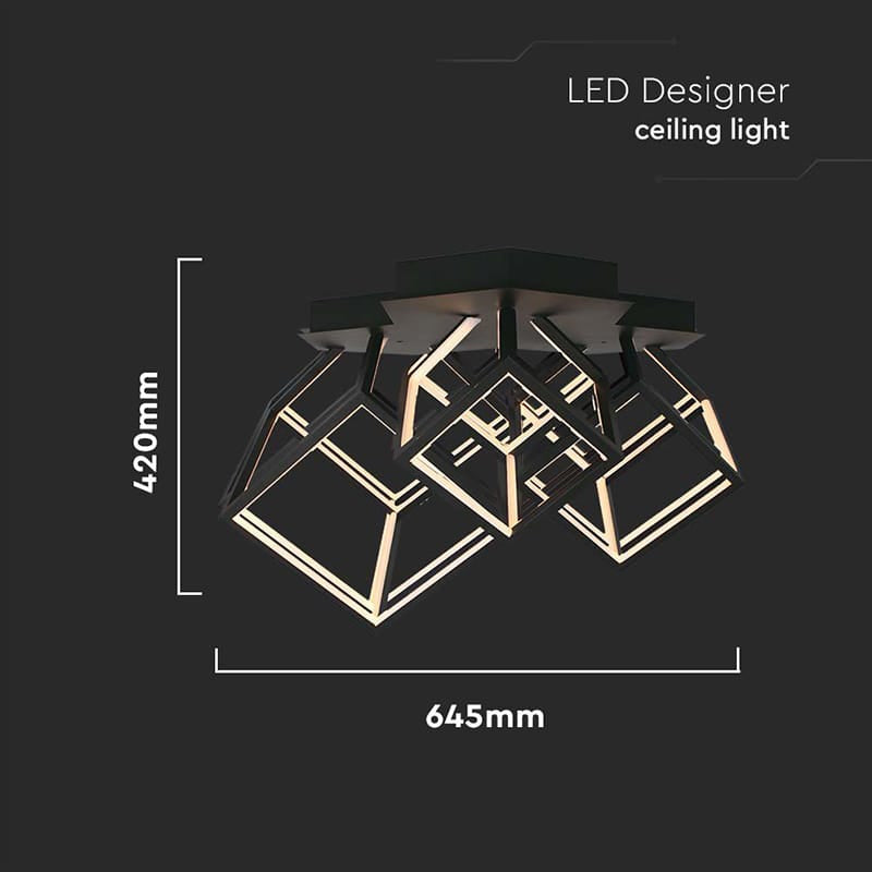 V-Tac Candelabru LED V-Tac 46W 3000K Alb Cald 4900 lm Negru 64,5x55x42 cm IP20
