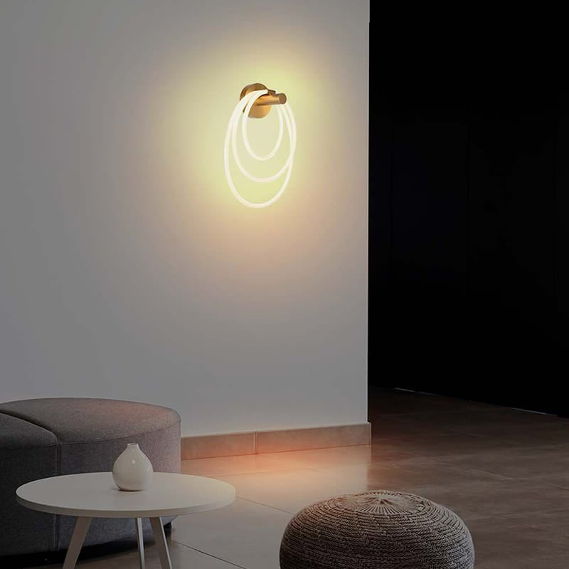 V-Tac Aplica LED V-Tac 36W 3000K Alb Cald, Auriu, 3940 lm, IP20, 340x460 mm