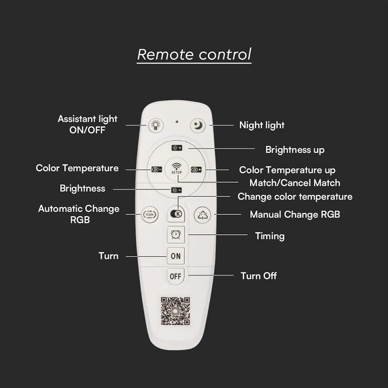 V-Tac Plafonieră LED decorativă V-Tac 130W dimabilă, 3 în 1 (3000K/6000K), alb, 620x620 mm, 13600 lm, IP20