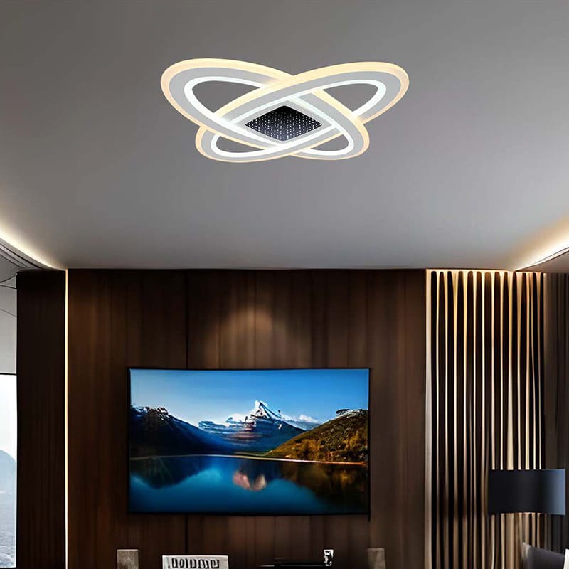 V-Tac Plafonieră LED decorativă V-Tac 130W dimabilă, 3 în 1 (3000K/6000K), alb, 620x620 mm, 13600 lm, IP20