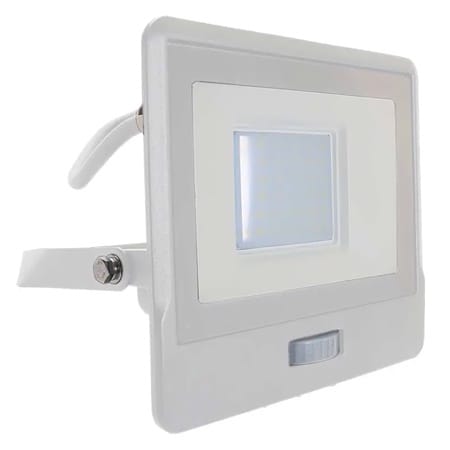 V-Tac Reflector LED REFLECTOR LED SMD 30W 6400K IP65 CU SENZOR MISCARE - ALB