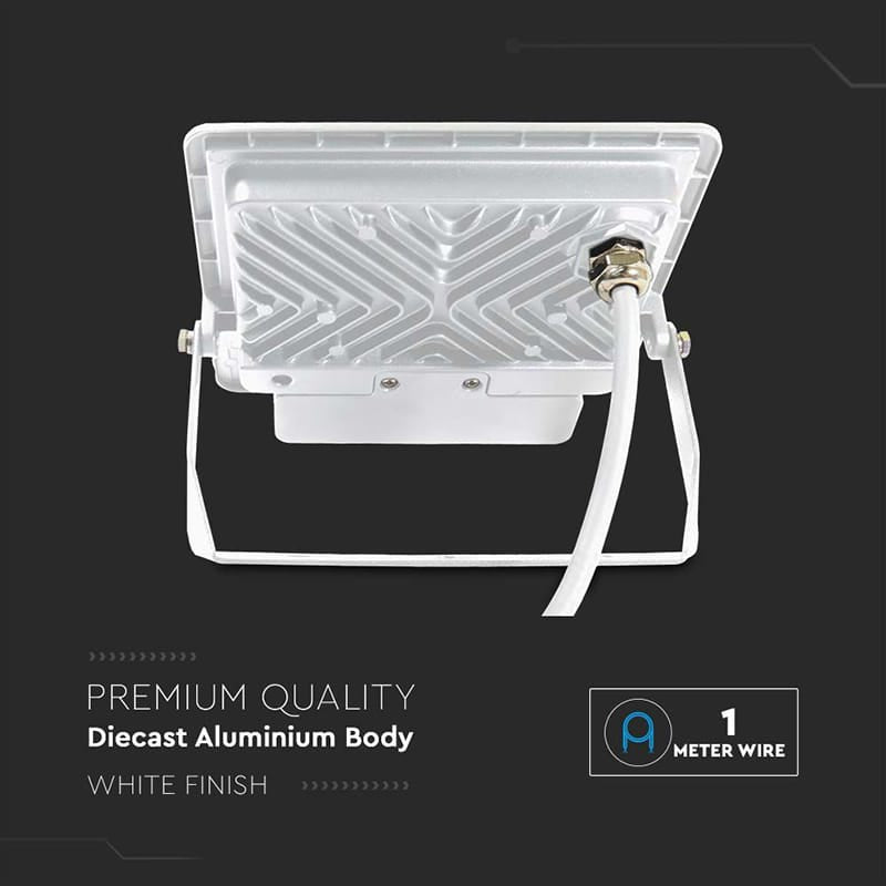 V-Tac Reflector LED REFLECTOR LED SMD 50W 4000K IP65 CU SENZOR MISCARE - ALB