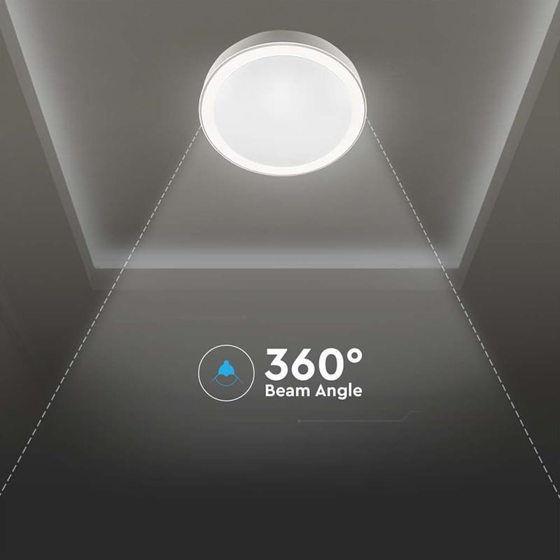 V-Tac Plafoniera LED Plafonieră LED V-Tac 60W 3in1 dimabilă cu telecomandă, rotundă, 6000 lm, albă 510x80 mm
