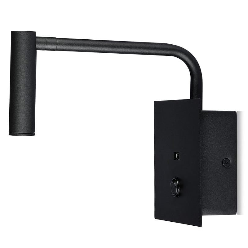 V-Tac Aplica LED de perete V-Tac 3W COB CREE, 3000K Alb Cald, 180 lm, unghi 30°, IP20, Negru, Aluminiu 90x60x30 mm
