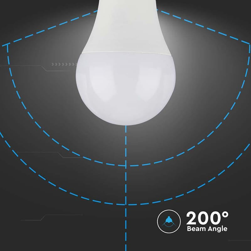 V-Tac Bec LED BEC LED A60 E27 8.5W 6400K ALB RECE CIP SAMSUNG
