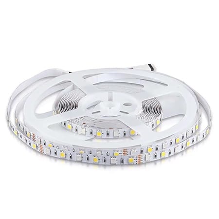 V-Tac KIT BANDA LED SMD5050 RGB+W 6000K 60LED/M IP20 5M