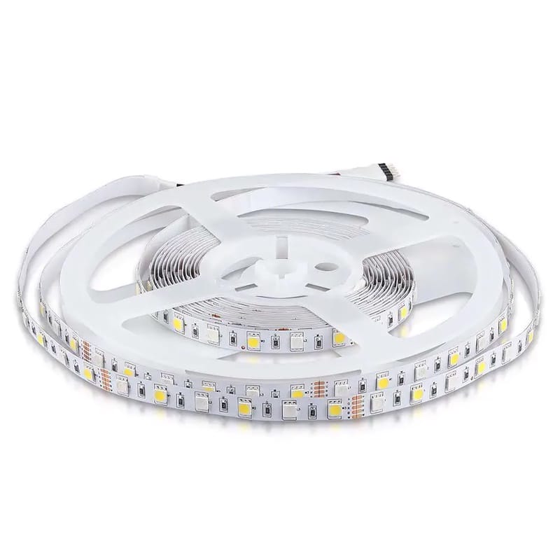 V-Tac KIT BANDA LED SMD5050 RGB+W 6000K 60LED/M IP20 5M