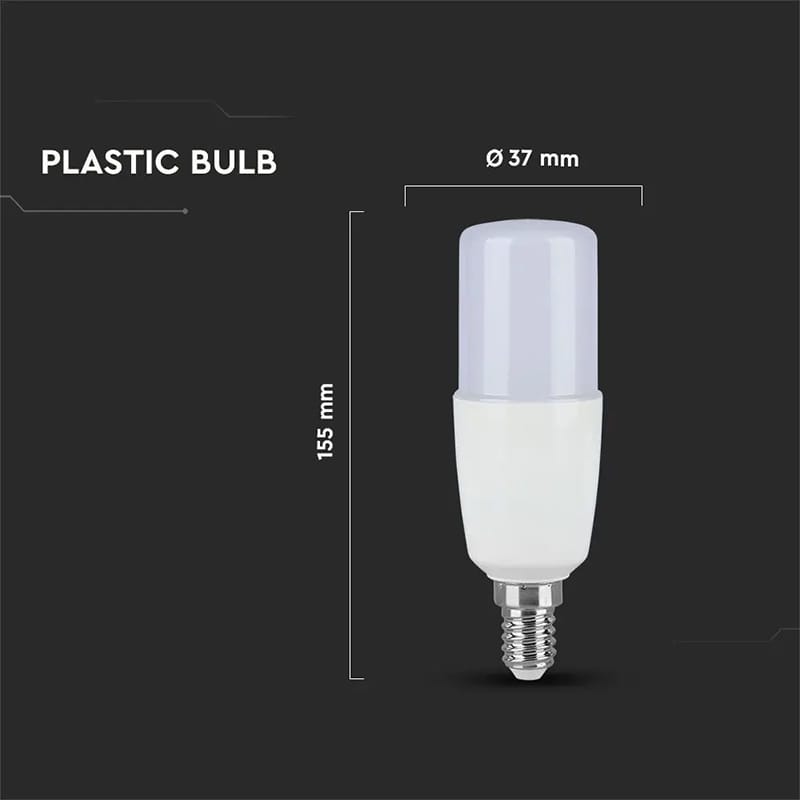 V-Tac Bec LED BEC LED T37 E14 7.5W 6500K ALB RECE