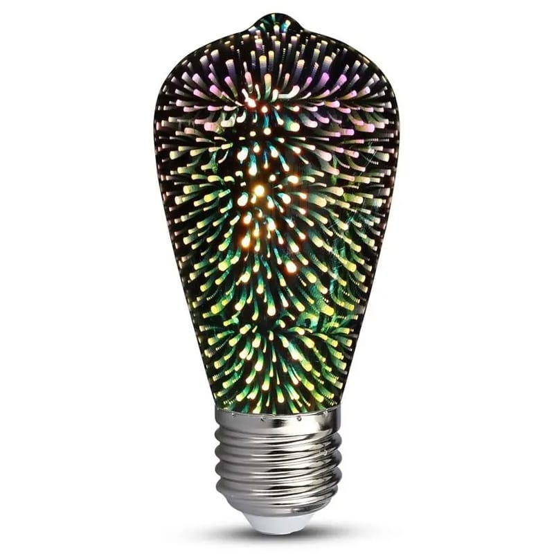 V-Tac Bec LED BEC LED ST64 E27 3W CU FILAMENT 3000K ALB CALD MODEL 3D