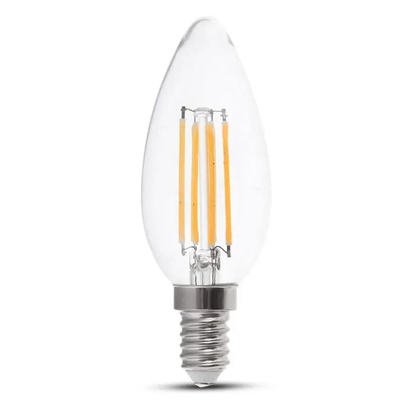 V-Tac Bec BEC E14 CU FILAMENT LED 4W 3000K