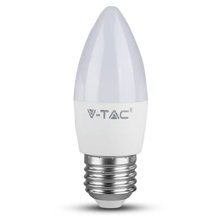V-Tac Bec LED BEC LED E27 4.5W 3000K ALB CALD