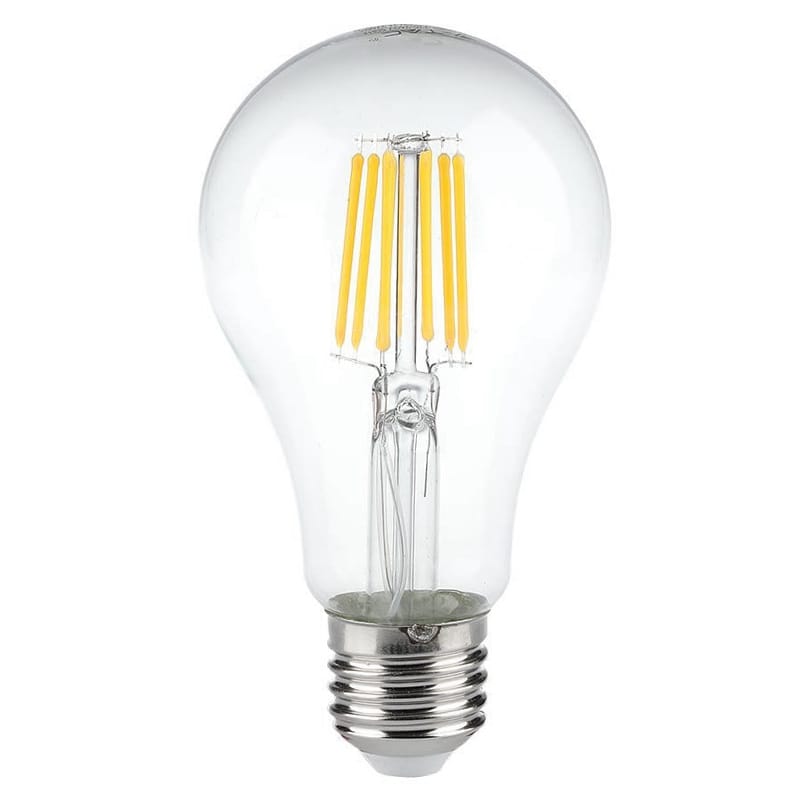 V-Tac Bec LED BEC LED A60 E27 10W CU FILAMENT 3000K ALB CALD