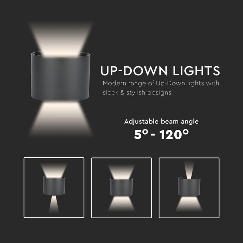 V-Tac Lampa LED LAMPA LED 6W IP65 4000K - NEGRU