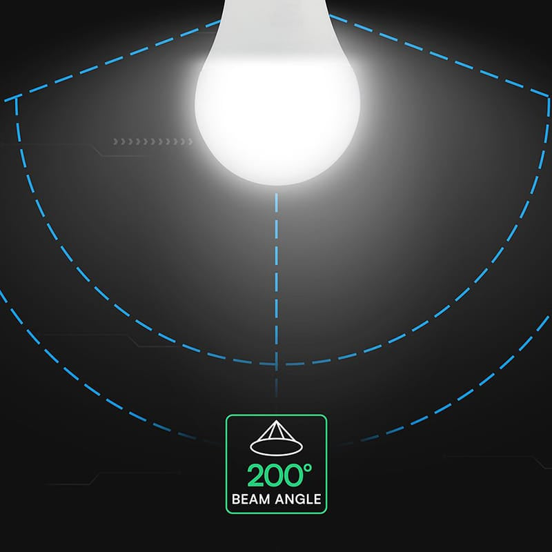 V-Tac Bec LED BEC LED A60 E27 8.5W 6500K ALB RECE CIP CREE