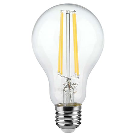 V-Tac BEC A60 E27 FILAMENT LED 12W 3000K ALB CALD