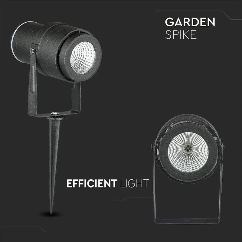 V-Tac Lampa LAMPA GRADINA IP65 12W 4000K ALB NEUTRU - NEGRU