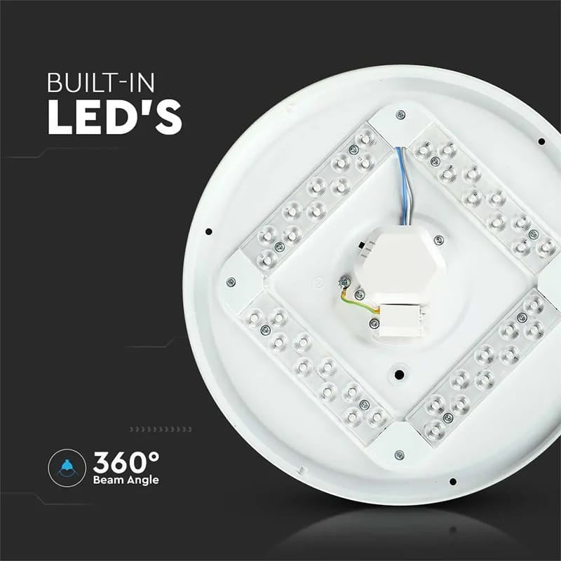 V-Tac Plafoniera LED PLAFONIERA LED 18W 30CM 3 IN 1