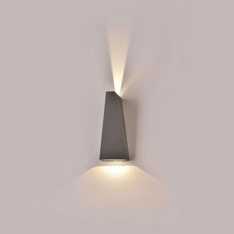 V-Tac Aplica LED Exterior V-Tac 4W IP65 3000K Alb Cald, Corp Aluminiu Gri, 450 lm, 120°