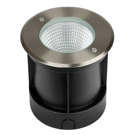 V-Tac Lampa LED Lampă LED încastrabilă pardoseală V-Tac IP67, 10W, 4000K, 850 lm, negru, inox/aluminiu/sticlă, 150x153 mm