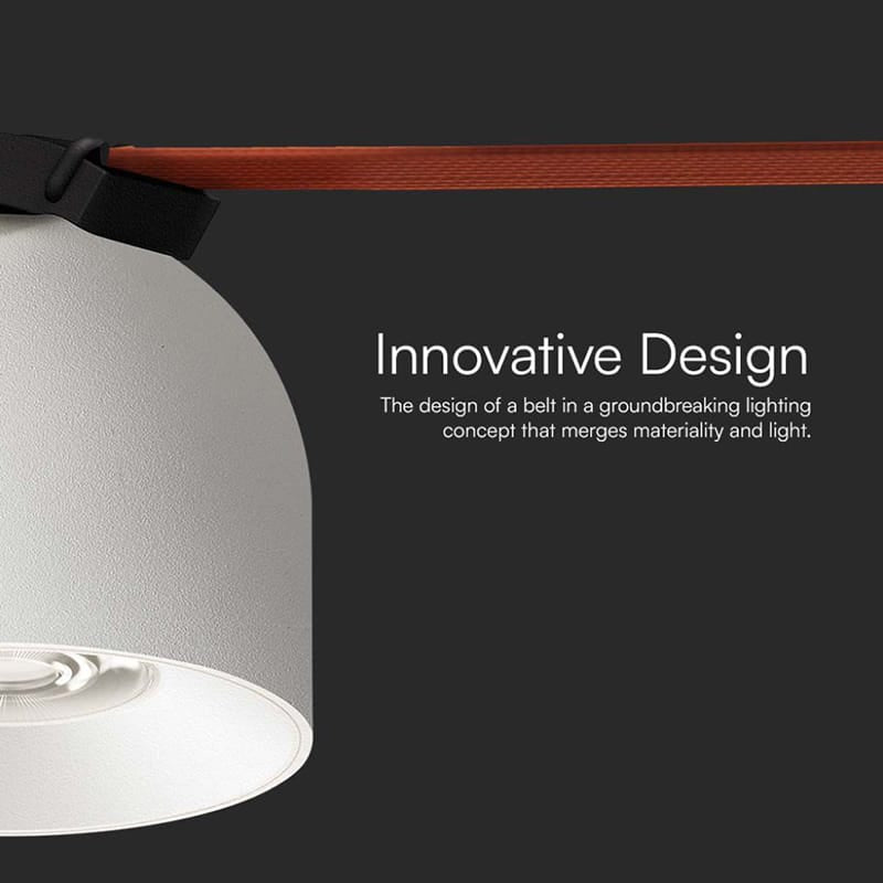 V-Tac Proiector LED Proiector LED magnetic pe șină V-TAC 48V, 12W, 3000K, CRI>90, alb, 38°