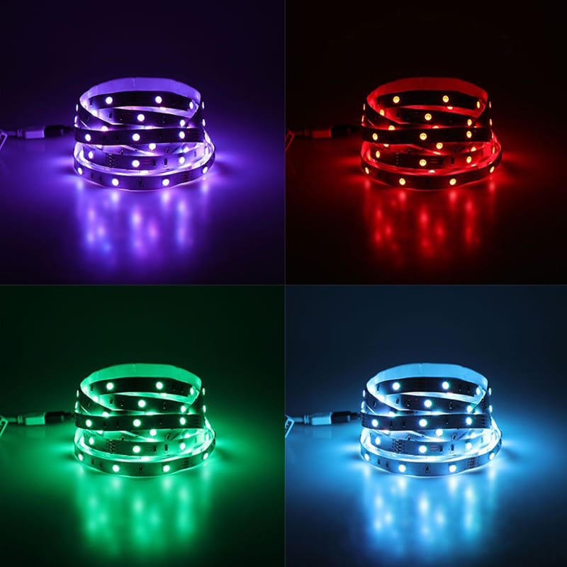 V-Tac Kit Bandă LED RGB SMD5050 5m 24V IP65 cu Alimentator, Controller Wi‑Fi/Bluetooth și Telecomandă V-Tac