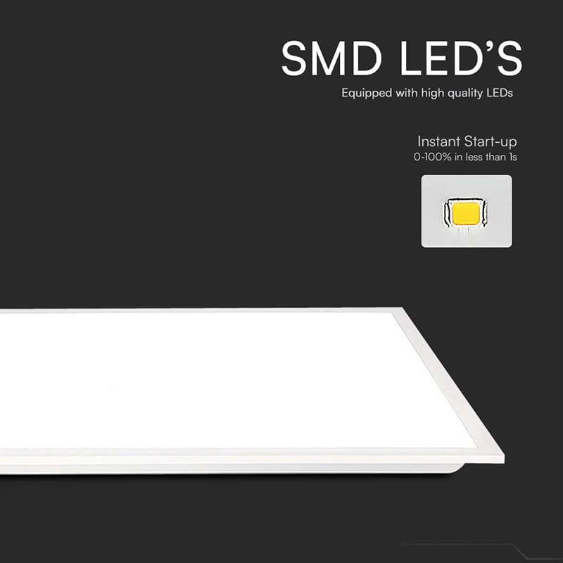 V-Tac Panou LED PANOU LED 40W 120CM X 30CM 6500K ALB RECE