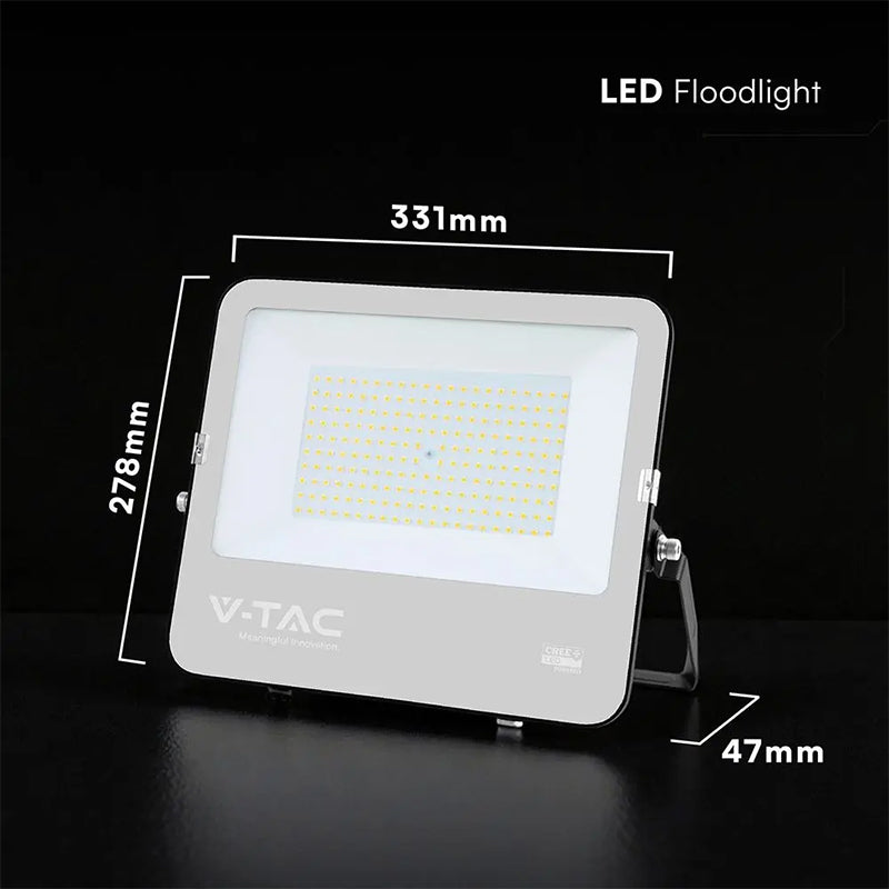 V-Tac Reflector LED REFLECTOR LED SMD 150W 135LM/W 6400K IP65 NEGRU, CIP CREE