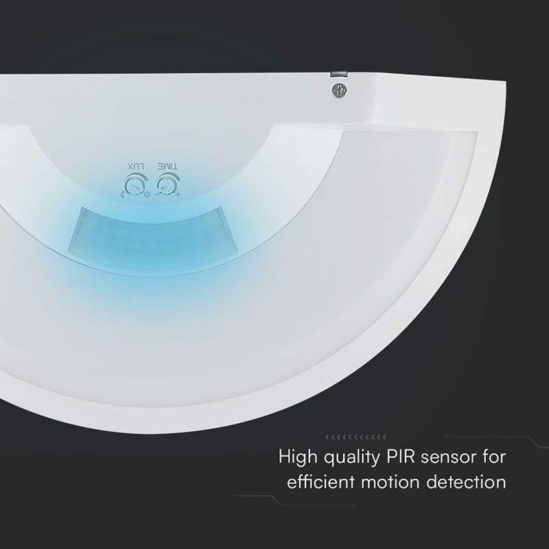 V-Tac Lampa LED LAMPA PERETE LED 10W IP54 SENZOR DE MISCARE 3IN1 - ALB