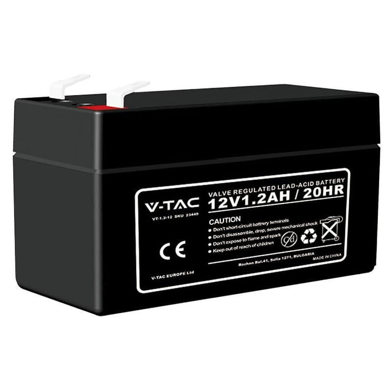V-Tac ACUMULATOR GEL PLUMB 12V 1.2AH 97X43X57MM