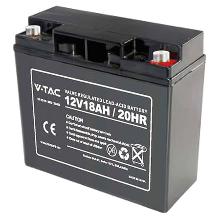 V-Tac ACUMULATOR GEL PLUMB 12V 18AH 180X77X167MM
