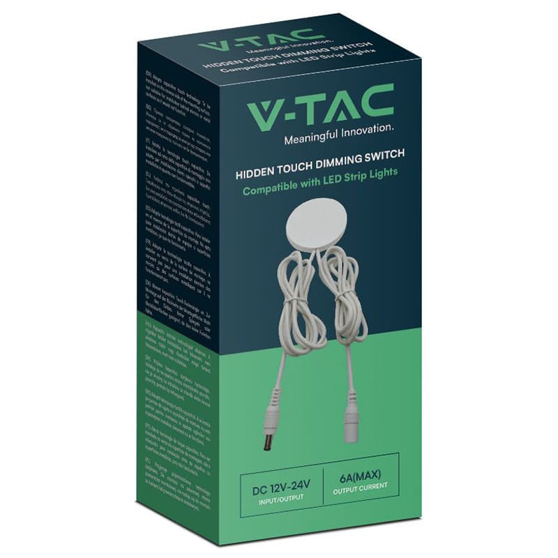 V-Tac SENZOR SMART TOUCH DIMABIL PENTRU BANDA LED - ALB