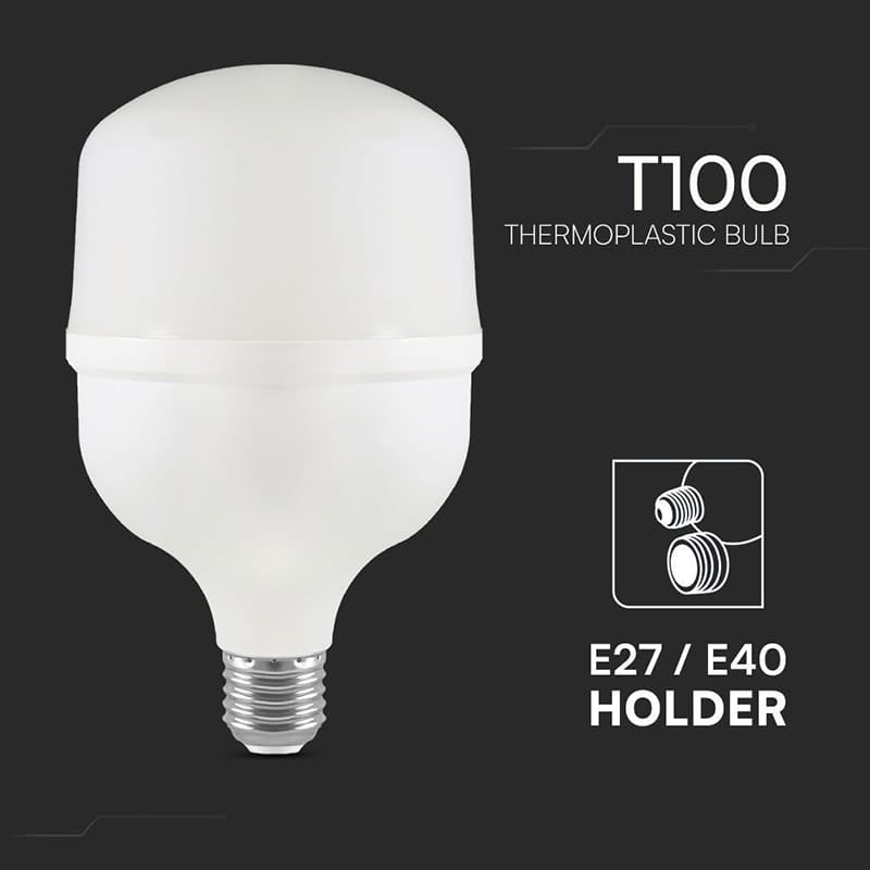 V-Tac Bec LED BEC LED T100 E27 30W 4000K ALB NEUTRU