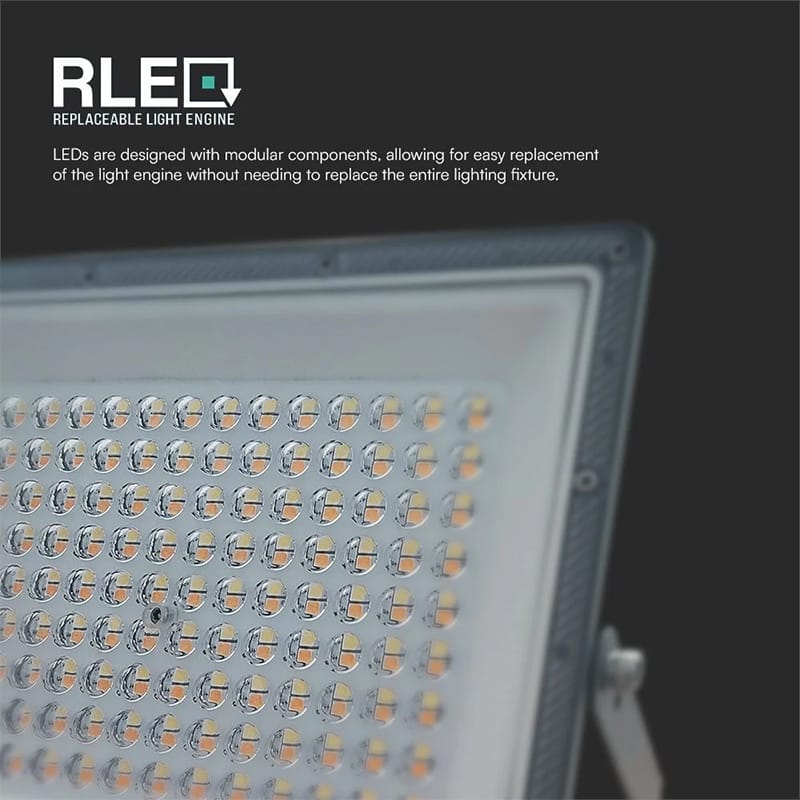 V-Tac Reflector LED REFLECTOR LED SMD 100W 3IN1 IP65 CABLU - GRI