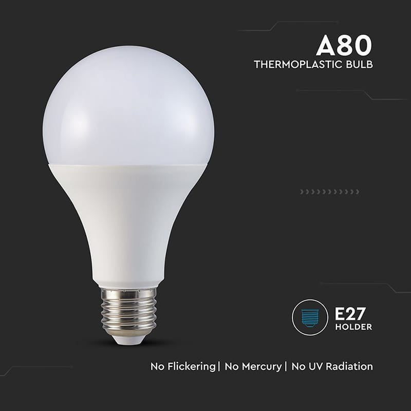 V-Tac Bec LED BEC LED A80 E27 20W 4000K ALB NEUTRU