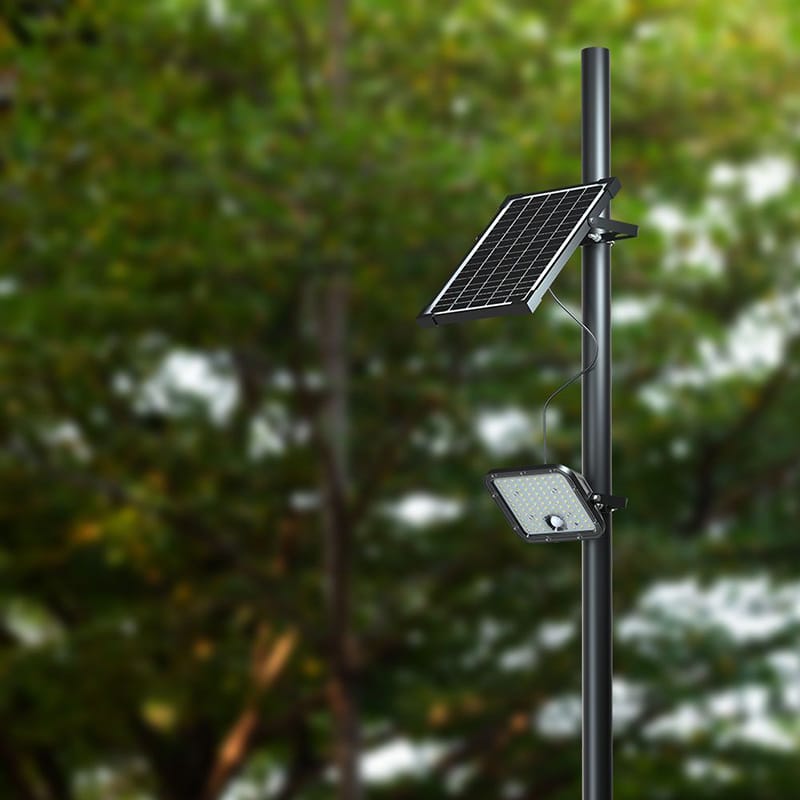 V-Tac Reflector LED Reflector LED Solar V-Tac 10W 1500lm IP65 cu Baterie 3600mAh, 4000K+6000K, Negru