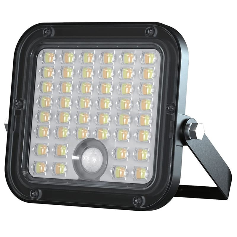 V-Tac Reflector LED Reflector LED Solar V-Tac 10W 1500lm IP65 cu Baterie 3600mAh, 4000K+6000K, Negru