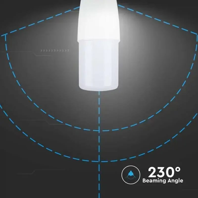 V-Tac Bec LED BEC LED T37 E14 7.5W 4000K ALB NEUTRU