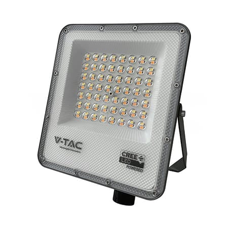 V-Tac Reflector LED REFLECTOR LED SMD 50W 3IN1 IP65 CIP CREE- NEGRU/GRI