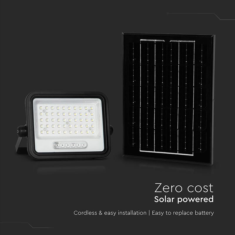 V-Tac Panou solar Reflector Solar V-Tac SKU-24083 | 100W, 1200LM, 7in1, Negru