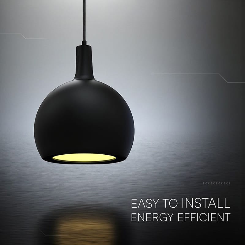 V-Tac Pendul decorativ Pendul V-Tac SKU-24126 | E27, Negru, IP20, 280x218mm, Max 60W