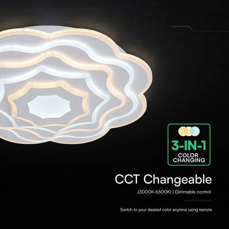 V-Tac Plafoniera LED Plafoniera LED V-Tac SKU-24175 | 100W, 8000lm, 3 CCT, Dimabila, IP20