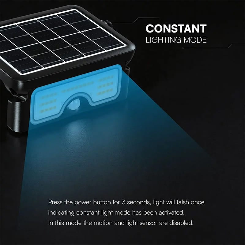 V-Tac Proiector LED Proiector LED V-Tac SKU-24341 | Solar, 7W, 3in1, Negru