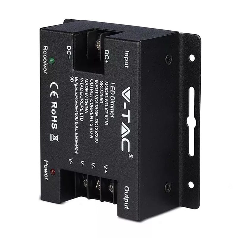 V-Tac Controller remote Controller Banda LED V-Tac SKU-2590 | Dimabil, Touch, 12V 216W, 24V 432W