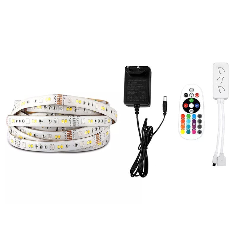 V-Tac Banda LED Kit Banda LED Smart V-Tac SKU-2628 | RGB+WW+DW+CW, SMD5050, 54LED/m, 12V, IP65, 5m
