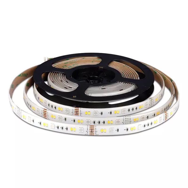 V-Tac Banda LED Kit Banda LED Smart V-Tac SKU-2628 | RGB+WW+DW+CW, SMD5050, 54LED/m, 12V, IP65, 5m