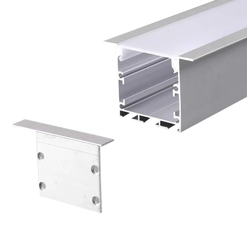 V-Tac Accesorii lumini scena Profil Aluminiu V-Tac SKU-2871 | Banda LED, 2m, 50x35mm, Alb